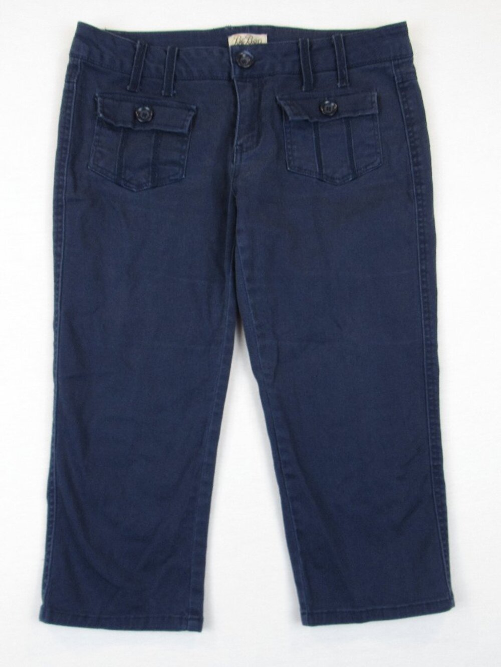 Y2k Vintage BeBop Juniors 9 Blue Wide Leg Capri Grunge Girl Preppy Skater